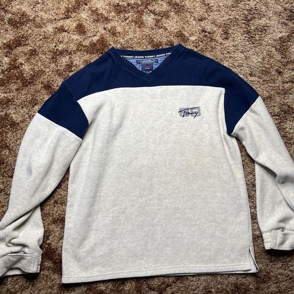 Tommy Jeans Sweater Men’s Extra Large Knit Long Sleeve Tommy 88 - Picture 2 of 12